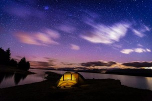 Camp out under amazing night skies