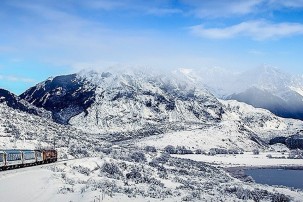 The tranz alpine train is a totally unique way to enjoy the snowy vistas